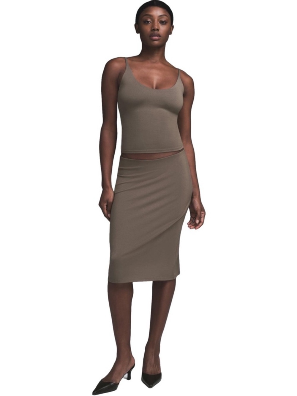 SKIMS NWT Smooth Lounge Skirt - Truffle